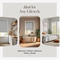 thumbnail image 5 of Chicology 46.5"W x 36"H Cordless Vinyl Mini Blinds 1 in Slats Light Filtering Gray Easy Install, 5 of 10