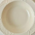 thumbnail image 4 of Cream Color Tableware Ceramic Pasta Plate Round Pasta Bowl Home Soup Plate Restaurant Cafe Salad Plate Simple Dessert Plate Solid Color Deep Plate, 4 of 5