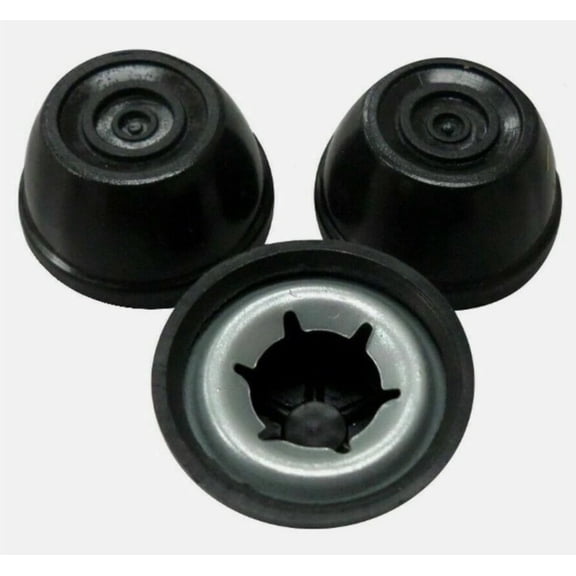 Kettle Grill Hub Cap 3-Pack Replacement Compatible with Weber Grill Part 987101/80605 / 3622 Replacement - Weber Charcoal Grill Wheel Retainer 3/8” Axle
