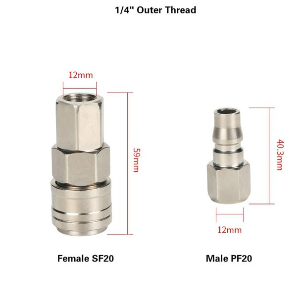 Air Compressor Connectors High Pressure Coupling C type Pneumatic