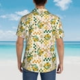 thumbnail image 6 of Daiia Lemon Hawaiian Shirt for Men Gentle Cotton Regular Short Sleeve Casual-Large, 6 of 9