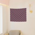 thumbnail image 3 of Kdxio Red Blue Checked Wall Hanging Tapestries Banner For Bedroom College Dorm Home Living Room Party Decor 29X37 In, 3 of 8