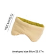 thumbnail image 3 of Topukaiba Cotton Sleep Eye Mask, Blackout Light Blocking for Side Sleepers, Quiet Soft Adjustable Strap, 26.77"x4.92" Travel Nap Mask, Suitable for Work Nap and Yoga,Beige,4.9x26.7in, 3 of 6