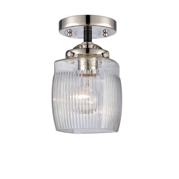Innovations Lighting 284 Colton Colton 6" Wide Semi-Flush Ceiling Fixture - Black Polished