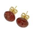 thumbnail image 2 of GlassOfVenice Murano Glass Starlight Small Stud Earrings - Red, 2 of 4