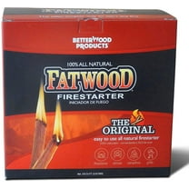 Better Wood Products Fatwood Natural Pine Fire Starter - Waterproof - 4 Pack, 10 lb