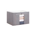 thumbnail image 2 of Storage Bag Organizer, Foldable Storage Box, Cloth Quilt Storage Bag Moving Storage Box Storage Finishing Box, Storage Bags for Clothes, Blanket Storage Bags, Comforter Storage Bag, 2 of 2