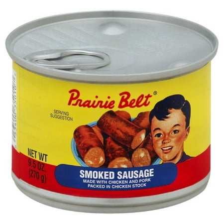 Chocolate Sausage - Prairie Belt Smoked Sausage, 9.5 Oz (Pack of 12)