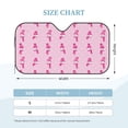 thumbnail image 2 of Kdxio Pink Scarf Snowman Print Windshield Sun Shade, Foldable Sun Blocker for Car,Truck,SUV Automotive Interior Sun Protection,Reflective Shade for Front Windshield(Small), 2 of 6