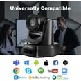 thumbnail image 6 of 3X PTZ Camera USB Video Conference Camera Full HD 1080P Optics Zoom 128-Degree Wide-Angle for Business Meeting Live Streaming Church Education by TONGVEO USB 3x Zoom, 6 of 7