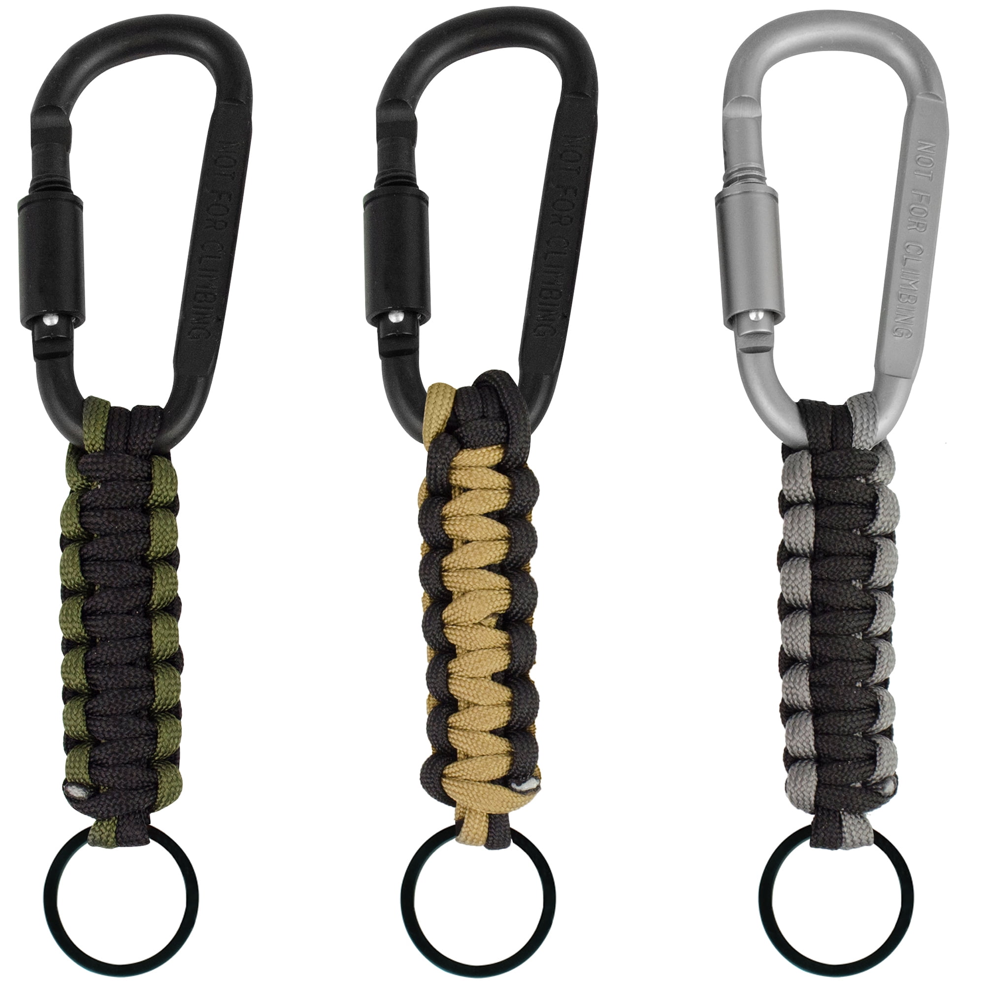 WEREWOLVES Paracord Keychain with Carabiner, Paracord Lanyard Clip for  Keys, Paracord Carabiner Keychain Clip for Men Women (5 Pack Bright) -  Yahoo Shopping