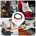thumbnail image 3 of FONDOTIN 1 Pc Guitar Audio Cable for Musical Instruments Red Black Copper Core 300X4.7X1.2in, 3 of 8