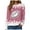 Pink, variant on GEWSEY Womens Football Sweatshirt Sparkly Sequin Rugby Sweatshirts Game Day Pullover Tops Fall Weekend Events Family Outfits (Orange, S)