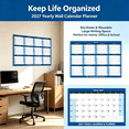 thumbnail image 6 of 2027 Dry Erase Wall Calendar‑ 24"x34" Full Year Poster Calendar | Laminated Wet Dry Erase Reversible Hanging Planner for Family & Office Use, 6 of 8