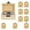 Wood Color:10 Pieces: Style 2, variant on Ikoopy 10PCS Small Wooden Box with Lid Locking Clasp for Jewelry Storage Unfinished Blank Craft Box Treasure Chest for DIY Painting Home Decor