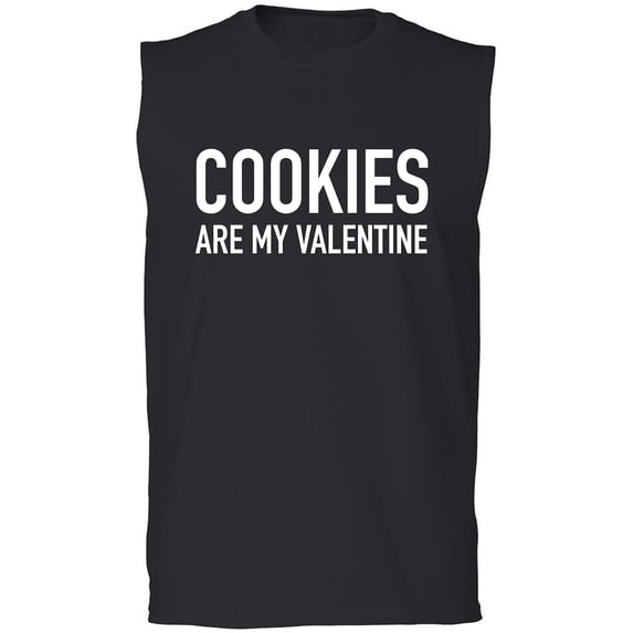 Cookies Are My Valentine Adult Sleeveless Tee