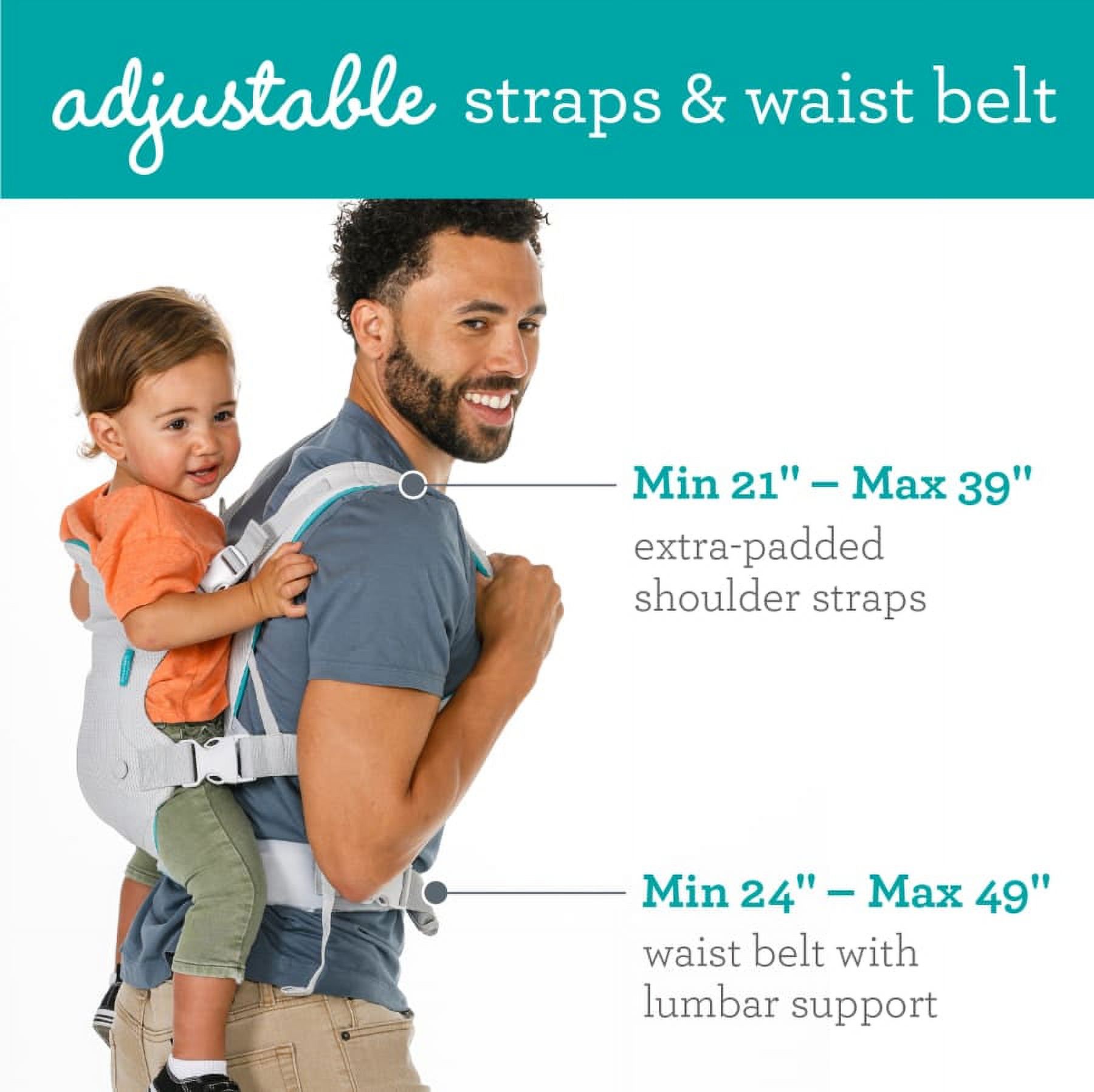 Infantino Flip 4-in-1 Light & Airy Convertible Baby Carrier photo 4