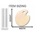 thumbnail image 2 of Unfinished Wood Artist Paint Palette Shape - Craft - up to 46" DIY 24" / 1/8", 2 of 7