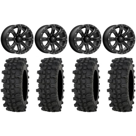 MSA Bounty 14 Wheels Black 30 ACP Tires Can-Am Commander Maverick Renegade Outlander Defender
