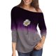 thumbnail image 2 of Camiseta de manga larga con estampado degradado y hombros descubiertos para mujer Fridja ghj987+3410, 2 of 3