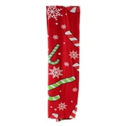 Christmas Ez-Zip Decorative Wrap Fabric Pillars Trees Poles H6550 Candy Cane