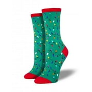 Ladies Christmas Lights Graphic Socks