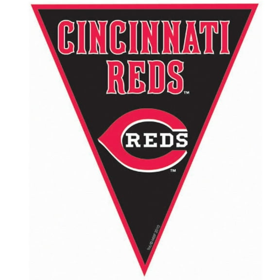 "Cincinnati Reds Major League Baseball Collection" Pennant Banner, Party Decoration
