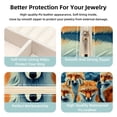 thumbnail image 3 of Fox Travel Portable Square Jewelry Stand Organizer Storage Box for Rings, Earrings, Necklaces, Bracelets - Suitable for Girls and Women, 3 of 6