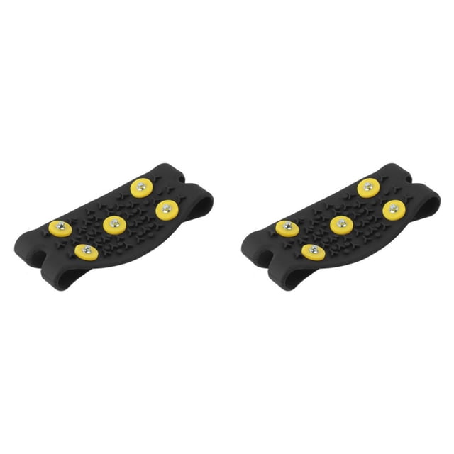 Greeniant Antideslizante Nieve Hielo Escalada Picos Agarres Crampon Studs 5-Stud Zapatos Cubre Suministros al aire libre 2piezas Greeniant CBP072272