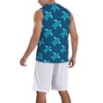 thumbnail image 2 of Pofeuu Cute Turtle Print Basketball Jersey, Shirts for Men Youth Basketball Jersey Crew Neck-Medium, 2 of 6