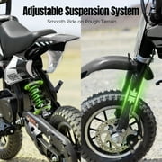 Aoemoe Kids Dirt Bike, Perfect Starter Gas Dirt Bike for adventure,Sturdy 40cc dirt bike for Beginner 45×24×16in,4-Stroke,BLACK