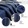 thumbnail image 4 of OVZME Bethany 2 Panels Small Cafe Curtains 30 Inch Length, Faux Linen Textured Half Window Curtains for Kitchen Bathroom Farmhouse Country, Light Filtering Blue Short Curtains, Each 30"Wx30"L BLUE, 4 of 7