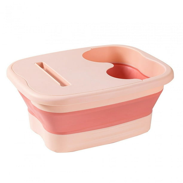 de pie plegable grande para de pies de pedicura Pies de Pie seco agrietado Rosa Yuyangstore Tina de remojo de pies