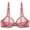 Red, variant on Fully See Through Women's Underwear Mesh Bra Soft Steel Ring Breathable Design Comfort and Style ,XL-38