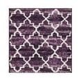 thumbnail image 3 of Better Trends 24" x 24" Square Bathroom Rug, 100% Cotton, Soft, Water Absorbent, Non-Slip Bath Mat, Machine Washable, Rugs for Bathroom, Vanity, Shower – Savio Collection - Purple, 3 of 5