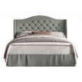 thumbnail image 2 of HMD Eleanor King Tufted Upholstered Platform Bed, Gray, 2 of 3