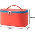 thumbnail image 5 of Makeup Bag Portable Travel Cosmetic Bag for Women, Beauty Zipper Makeup Organizer PU Leather Washable Waterproof, 5 of 8