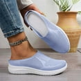 thumbnail image 4 of Willtoo Orthopedic Nurse & Tennis Shoes for Women - Slip On Arch Support Sneakers, Wide Width Non-Slip Server Shoes, Perfect Birthday & Mother’s Day Gifts Light Blue 5.5 Wide, 4 of 5