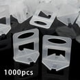 thumbnail image 5 of 1000 Pcs Reusable Flat Tile Leveling System Clips 2mm Wall Floor Spacers Tiling Tool 40mm * 36mm For Level The Tile, 5 of 5