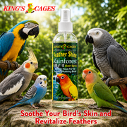 Kings Cages Rainforest Mist Feather Shine Bath Spray For All Birds 8oz