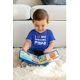 thumbnail image 3 of Old Glory Toddler I Heart My Awesome Papa 8 Bit Pixel Short Sleeve Graphic T Shirt, 3 of 6