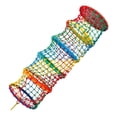 thumbnail image 2 of golytefs Kids Safety Rope Ladder Net Polyester Rope Ladder Load Safety Protection 31.5x31.5x78.74in Climbing Safety Net for Treehouse Backyard Monkey Bars (5 Tiers), 2 of 8