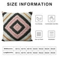 thumbnail image 5 of Nawypu Pink Boho Lumbar Throw Pillow Covers Soft Neutral Tufted Decorative Pillows Cover Mid Century Modern Geometric Farmhouse Cushion Case with Tassels for Couch Bed Sofa Bedroom Living Room, 5 of 5