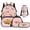 Sleeping Capybara, variant on Pzuqiu Underwater Axolotl Kids Backpack 17 Inch School Backpack for Girls 4 piece Backpacks with Lunch Box Pencil Bag Water Bottle Holder Lightweight Bookbag for Middle School