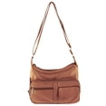 thumbnail image 6 of SILVERFEVER Medium Leather Hobo Handbag for Women  Shoulder Purse with Built-in Wallet Organizer, Genuine Leather Everyday Bag, 6 of 9