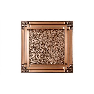 Genoa Antique Copper 2 ft. x 2 ft. Lay-in or Glue Up Ceiling Tile (40 sq. ft. / case)