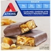 (2 Pack) Atkins Snack Bar, Caramel Chocolate Peanut Nougat, Keto Friendly, 7.76 Ounce