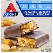 Atkins - Nougat Bar - Advantage Caramel Chocolate Peanut 6.72 oz, Pack of 2