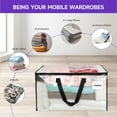 thumbnail image 2 of WeGuard 4 Pack Extra Large Moving Bags with Strong Zippers and Handles, Collapsible Moving Supplies, Heavy Duty Storage Totes for Space Saving Moving Storage, Clear, 2 of 5