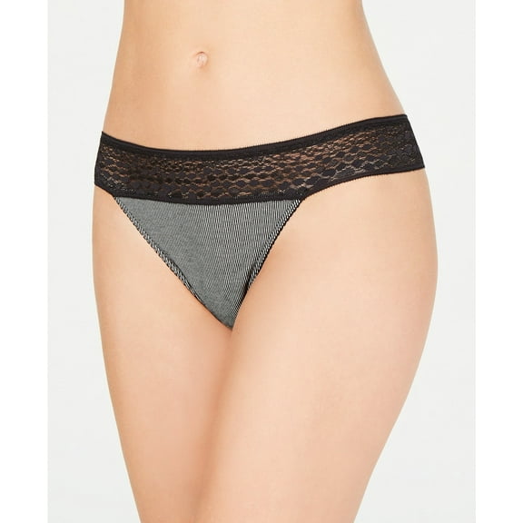 Cosabella Womens Sweet Treats Snake Lace Trim Thong;M/L